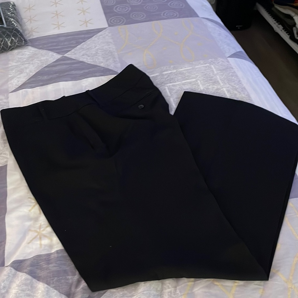Black pants with belt loops